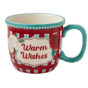 Pioneer Woman Wishful Winter Warm Wishes 16-Ounce Ceramic Mug Christmas 2022